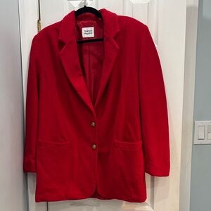 WOOL Blend - Women's Red Blazer